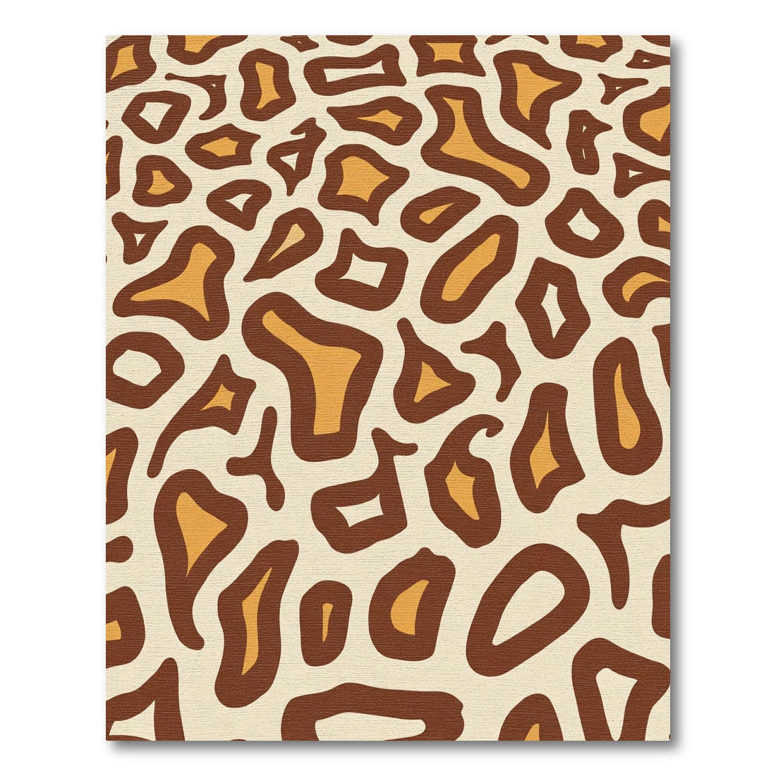 Brown and Ochre Spotted Organic Rug