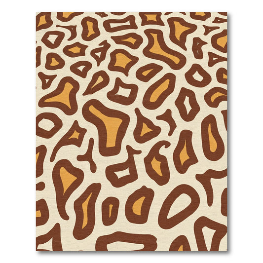Brown and Ochre Spotted Organic Rug