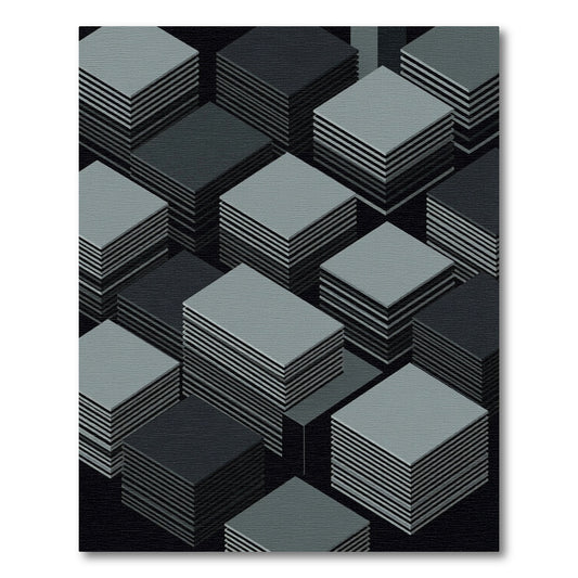 Monochromatic Stacked Diamond Geometric Rug