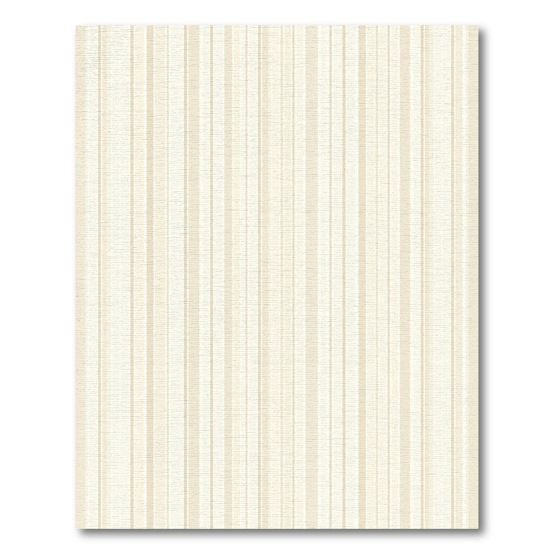 Neutral Cream Vertical Stripe Rug