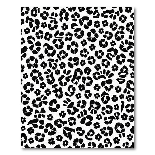 Monochrome Wild Bloom Spots Rug