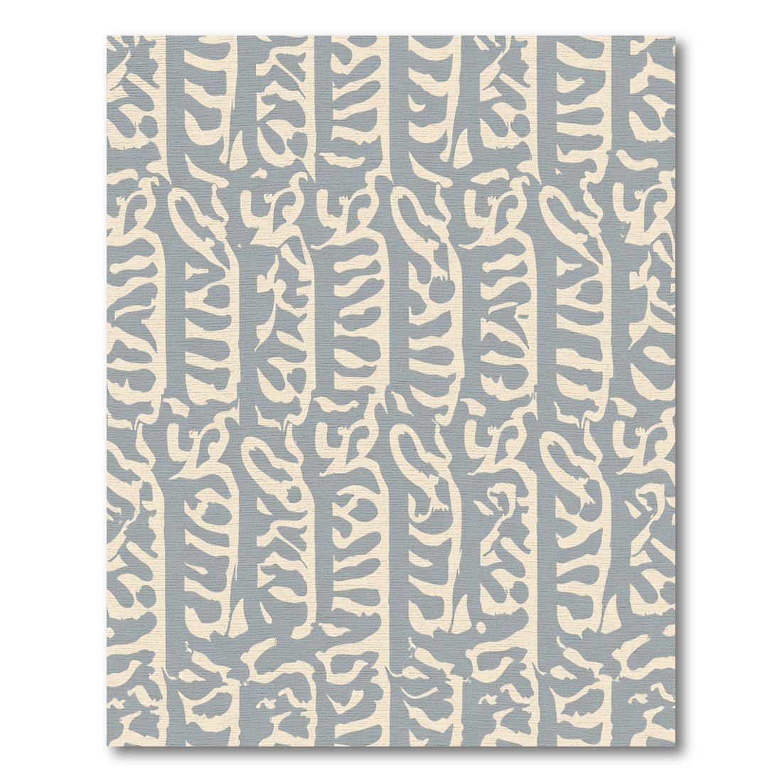 Textured Cream Gray Organic Stripe Rug