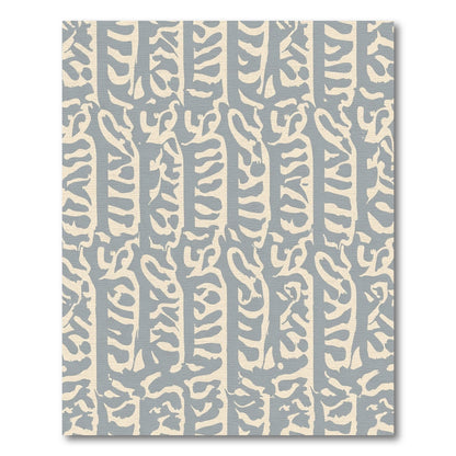 Textured Cream Gray Organic Stripe Rug