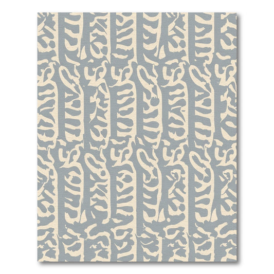 Textured Cream Gray Organic Stripe Rug