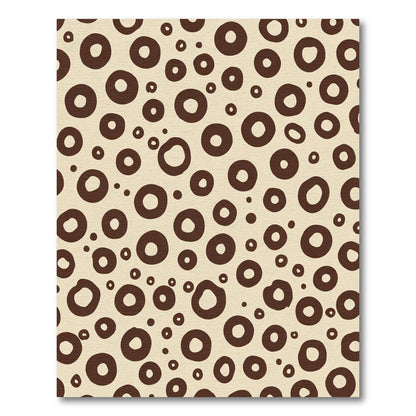 Brown Circles Rug