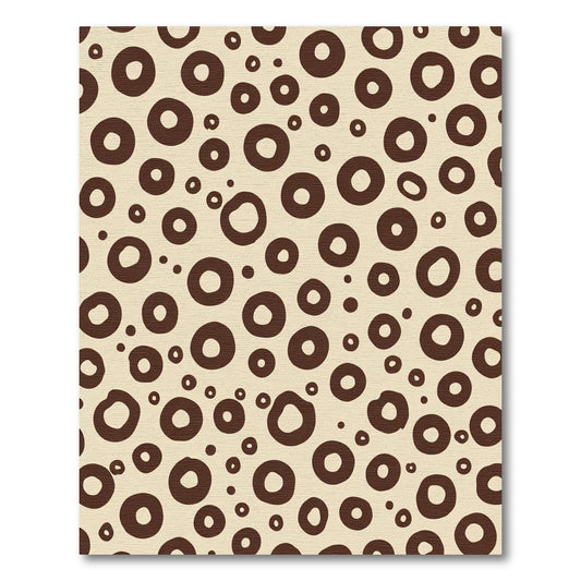 Brown Circles Rug
