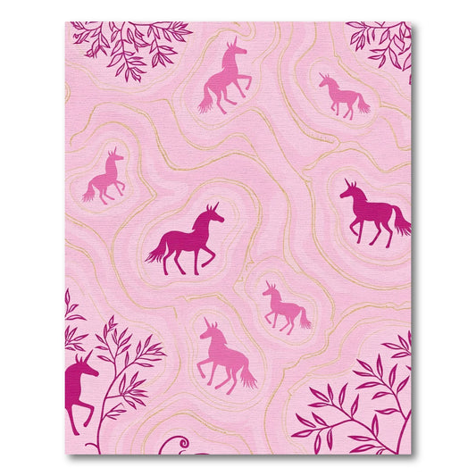 Pink Unicorn Agate Swirls Rug