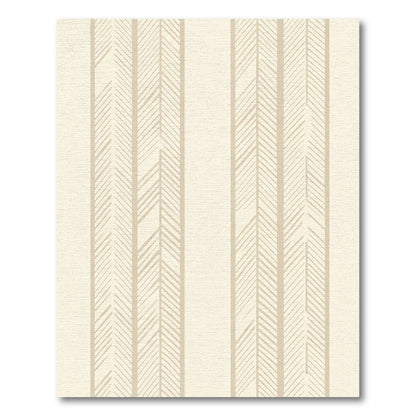 Cream Creamy Beige Chevron Stripes Rug