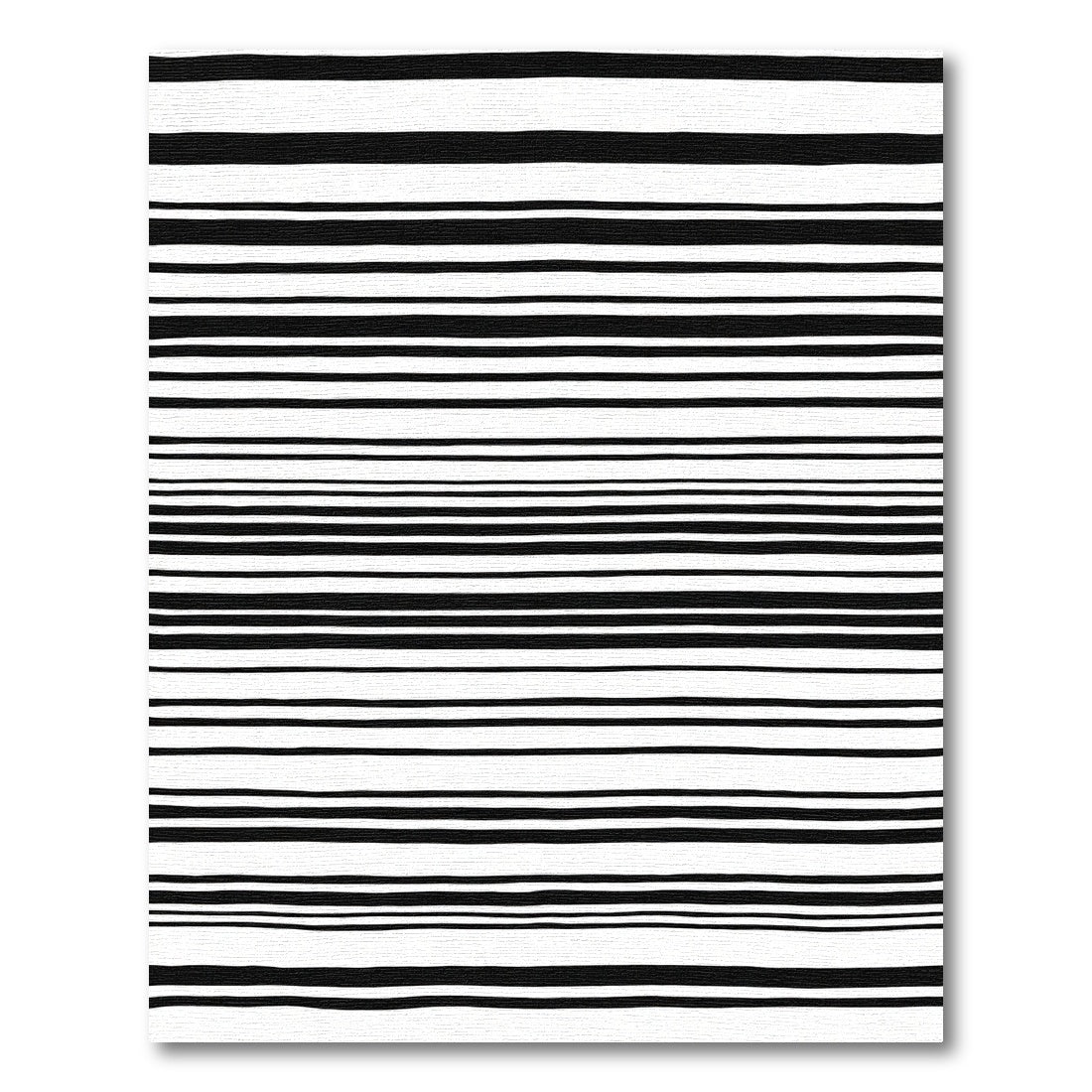 Monochromatic Varied Stripe Arrangement Rug