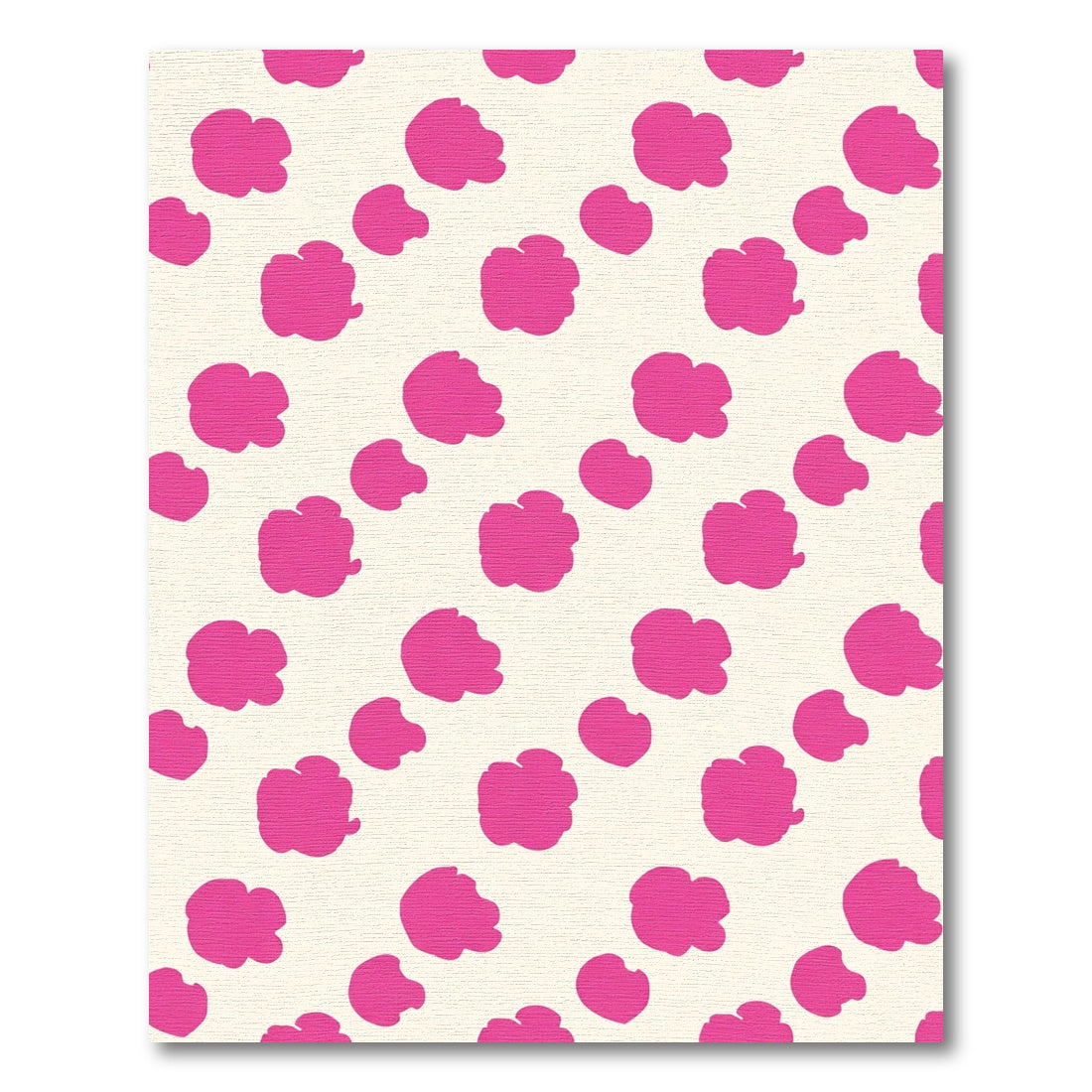 Bright Pink Blob Scatter Diamond Rug