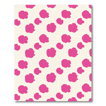 Bright Pink Blob Scatter Diamond Rug