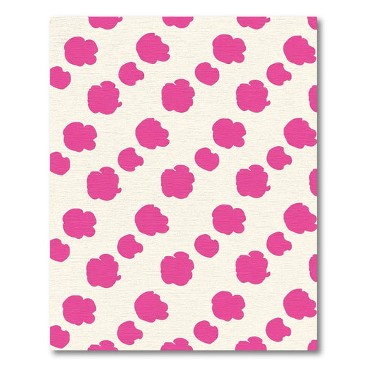 Bright Pink Blob Scatter Diamond Rug