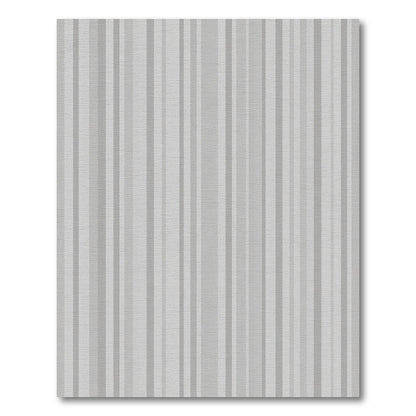Minimalist Slate Gray Ribbed Runner Rug