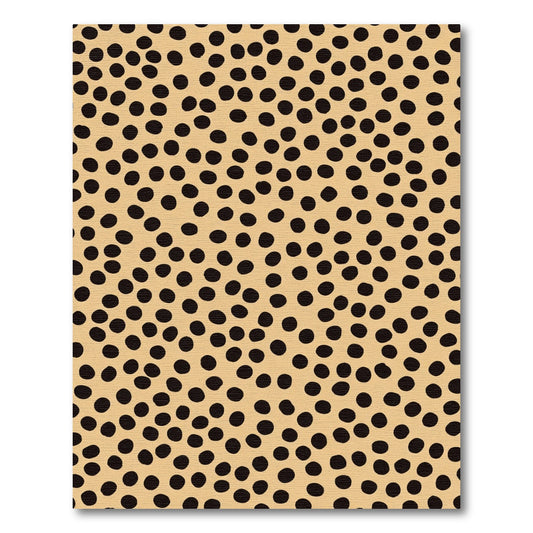 Speckled Black On Tan Backdrop Rug