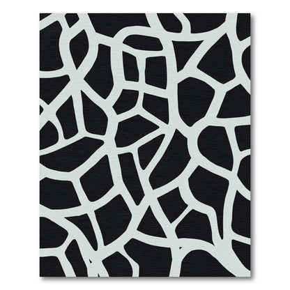 Pale Blue Abstract Irregular Lines Rug