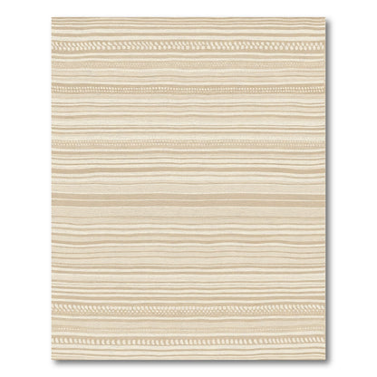 Earthy Boho Textured Stripe Rug