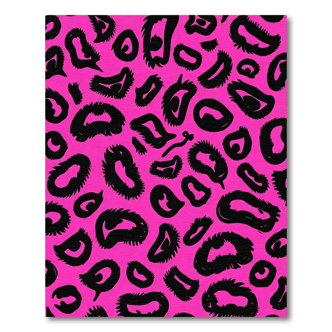 Vibrant Pink Leopard Spots Rug