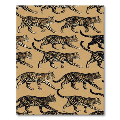 Golden Leopard Spot Walking Trail Rug