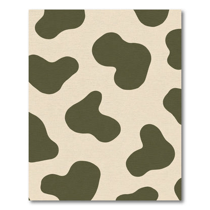 Khaki Cream Organic Spots Rug
