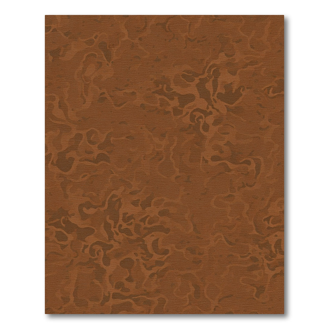 Rich Brown Abstract Organic Texture Rug