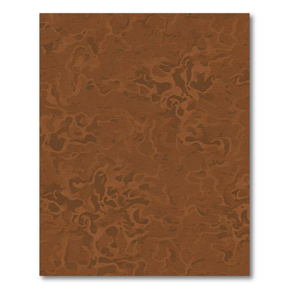 Rich Brown Abstract Organic Texture Rug