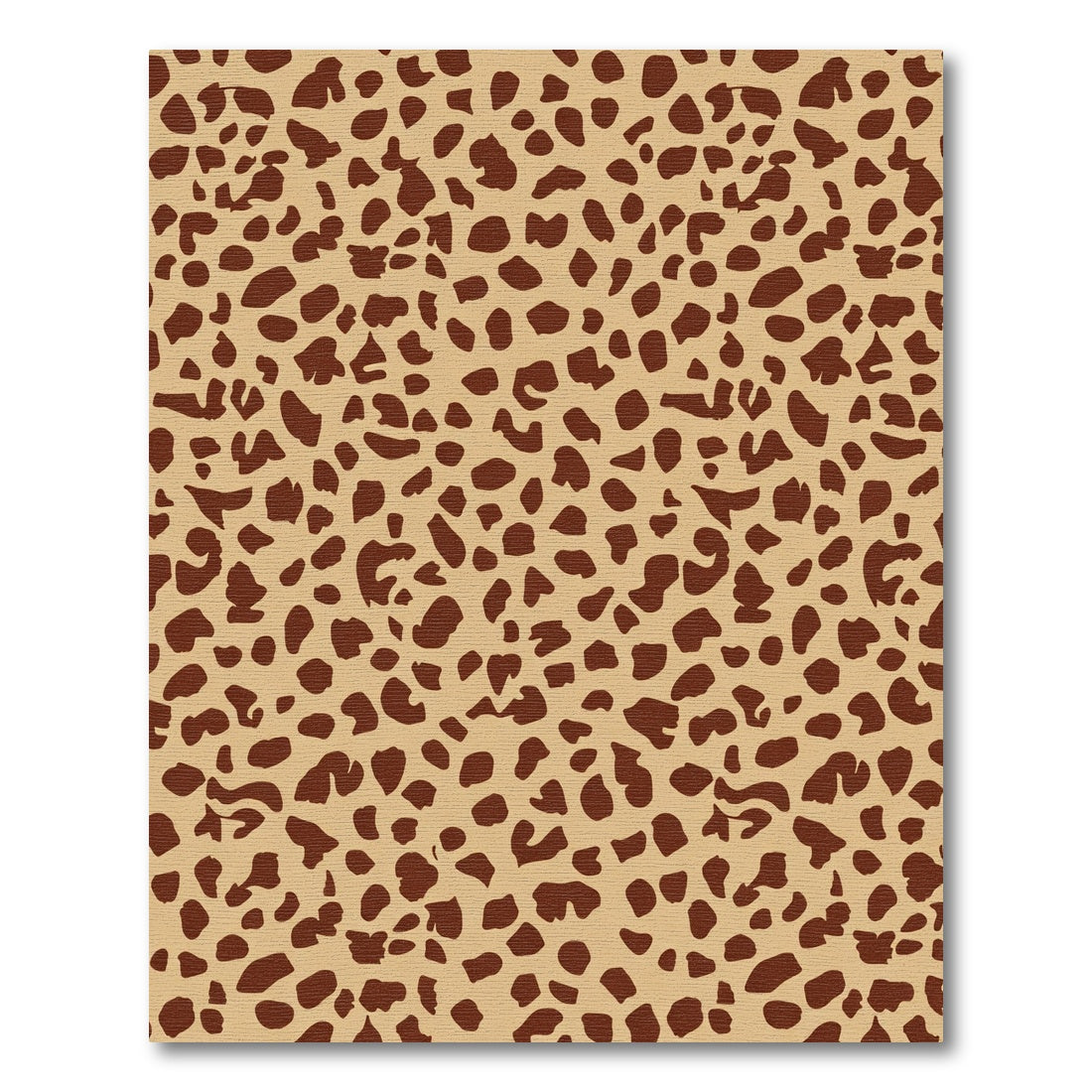 Brown Tan Animal Print Spots Rug
