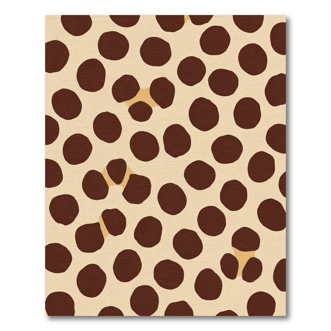 Brown Polka Dot Animal Skin Rug