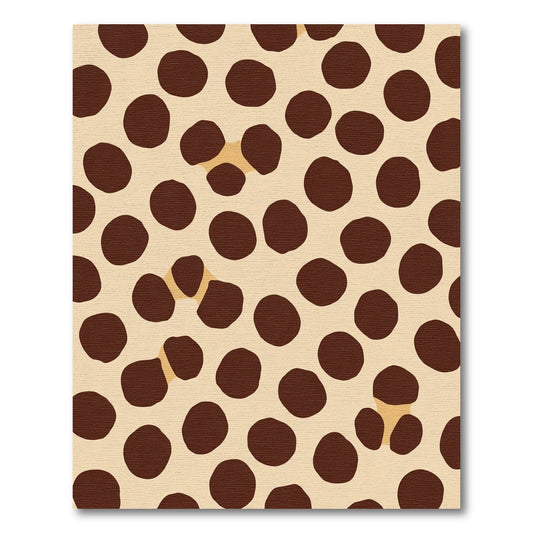 Brown Polka Dot Animal Skin Rug