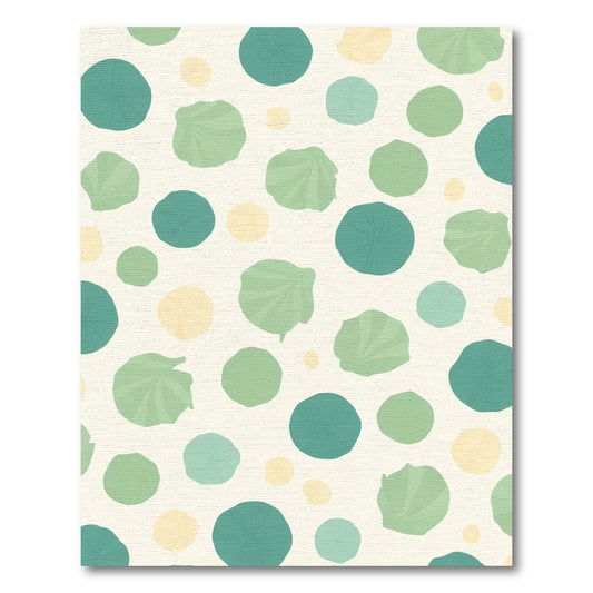 Sage Green Teal Spot Scatter Rug