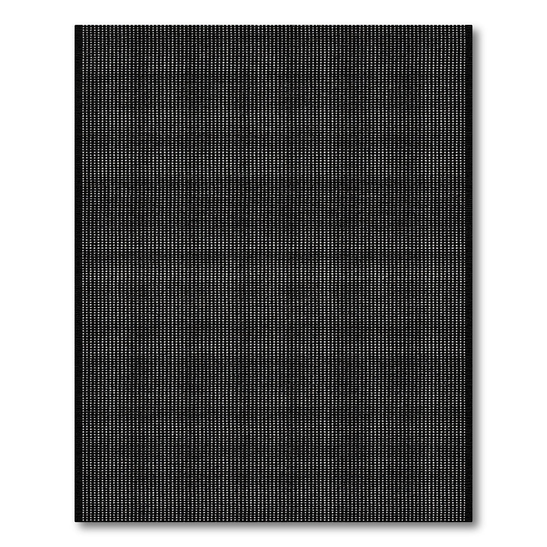Minimalist White Dotted Grid Rug