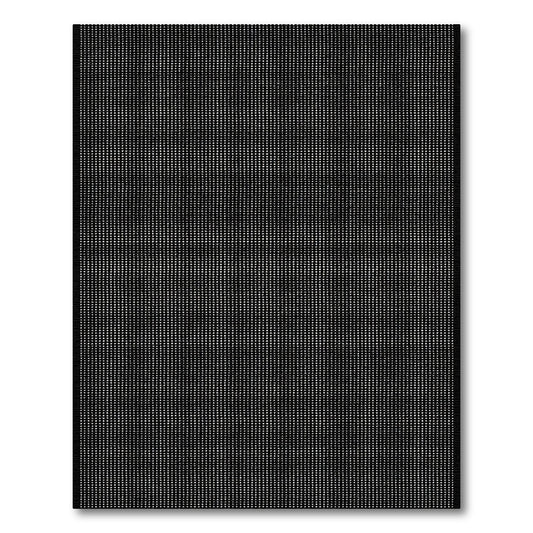Minimalist White Dotted Grid Rug