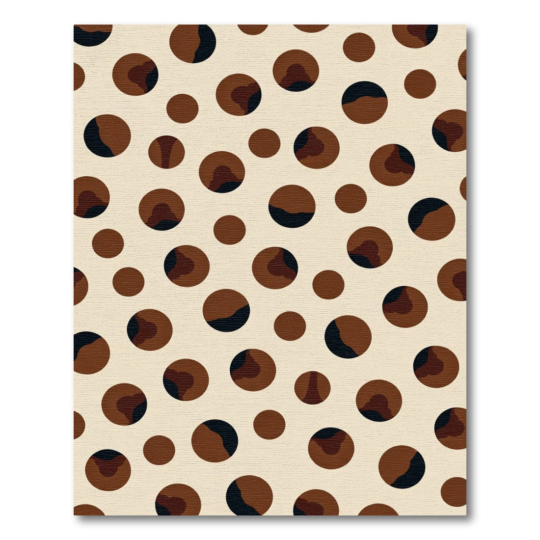 Brown Polka Dot Contemporary Pattern Rug
