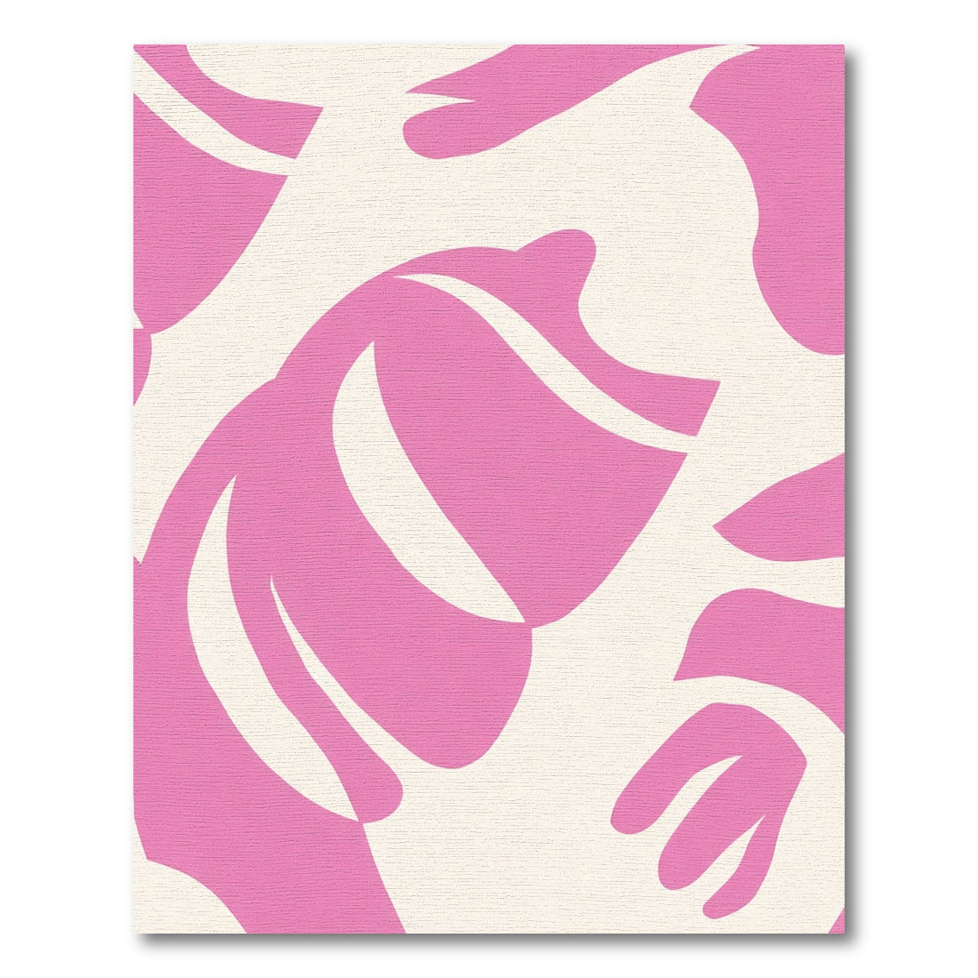 Pink Coral Abstract Curve Rug