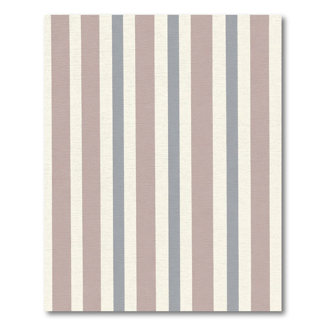 Soft Mauve Blue Cream Striped Stripes Rug