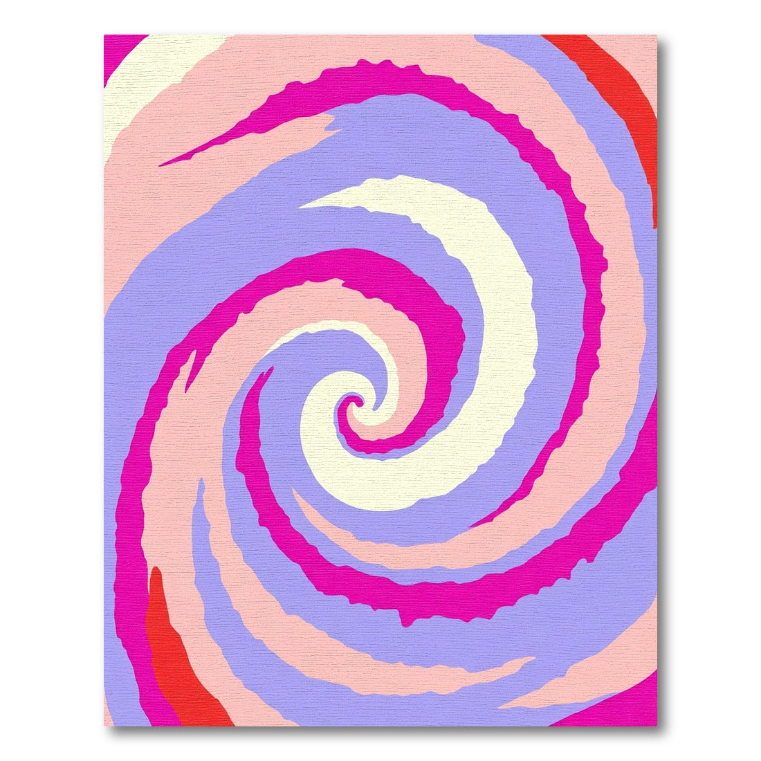 Pastel Spiral Swirl Abstraction Rug