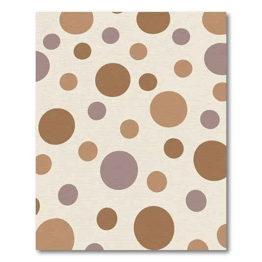 Earthy Tone Polka Dot Scatter Rug