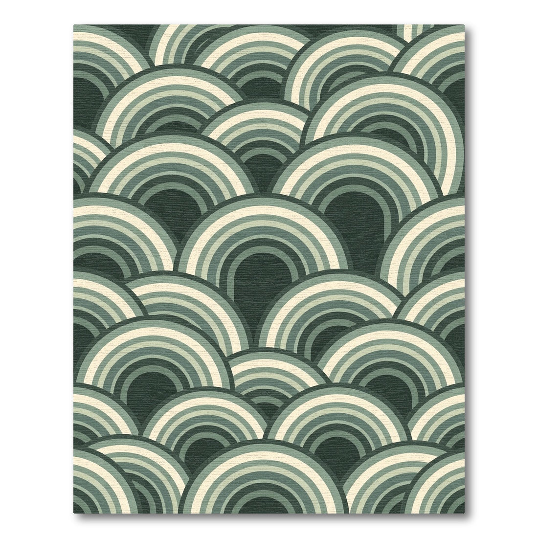 Arco Iris Green Arc Pattern Rug
