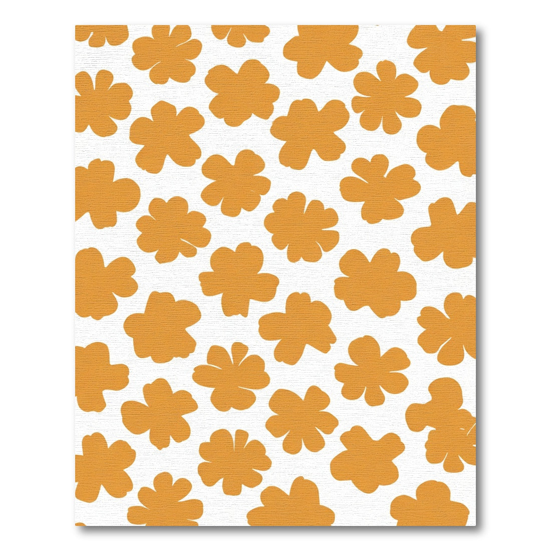 Golden Butterscotch Flower Scatter Rug