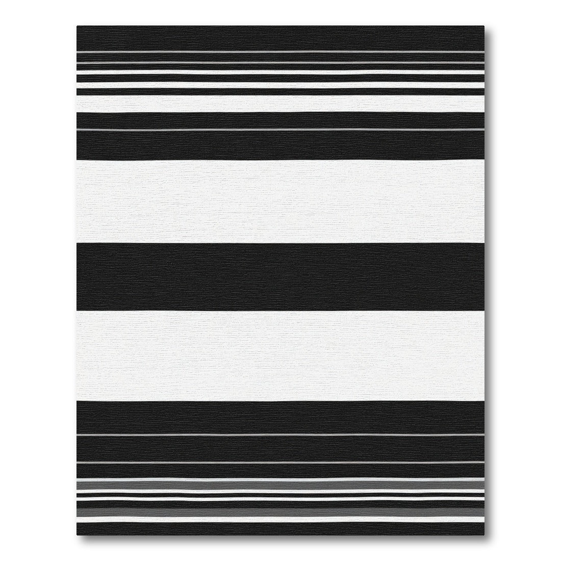 Bold Stark Horizontal Lines Rug