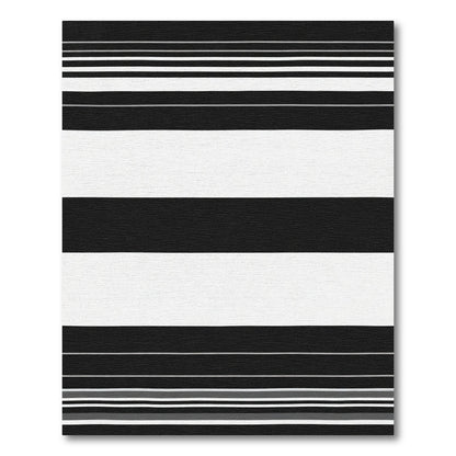 Bold Stark Horizontal Lines Rug