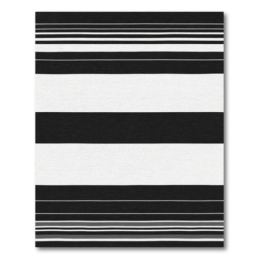 Bold Stark Horizontal Lines Rug