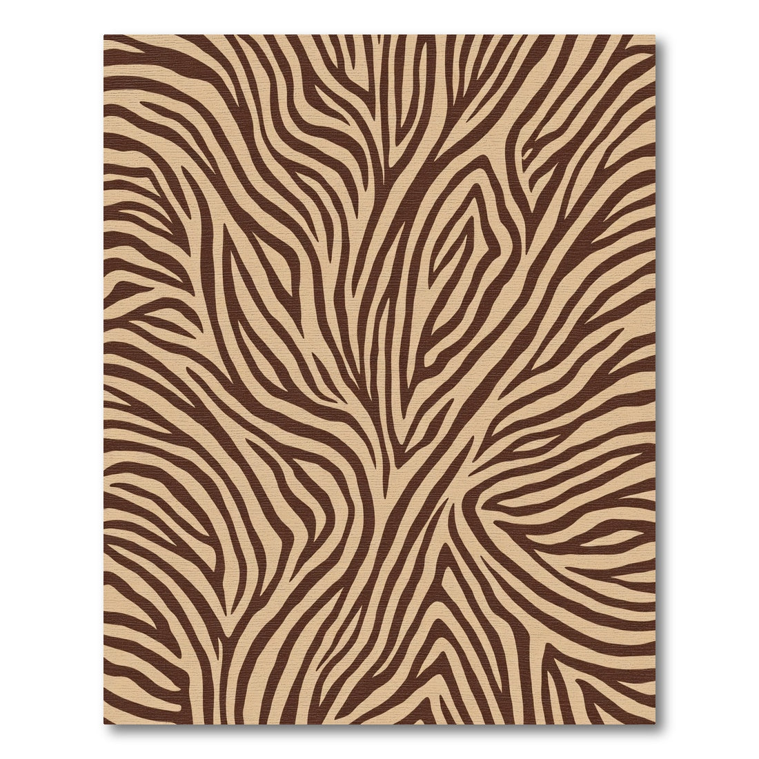 Brave Brown Animalistic Stripes Rug