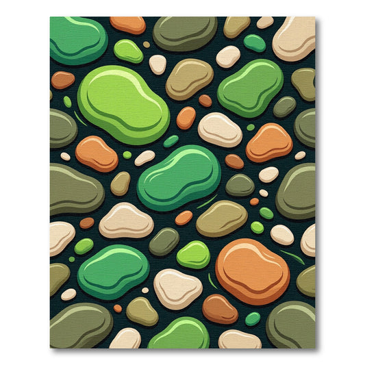Smooth Pebbles In Earthy Tones Rug