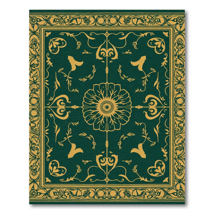 Gilded Verdant Vine Medallion Rug