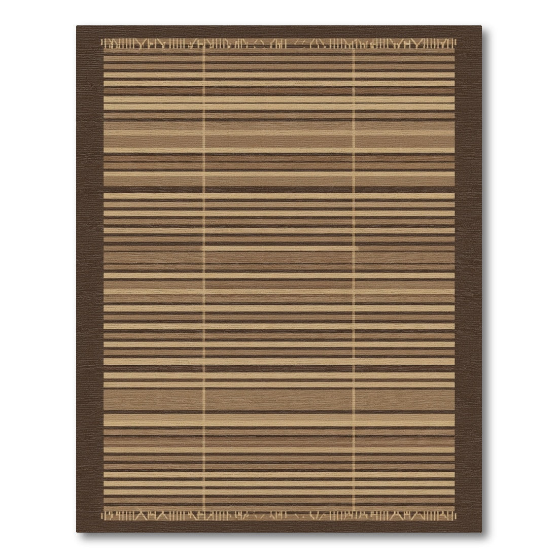 Neutral Tones Geometric Linear Rug