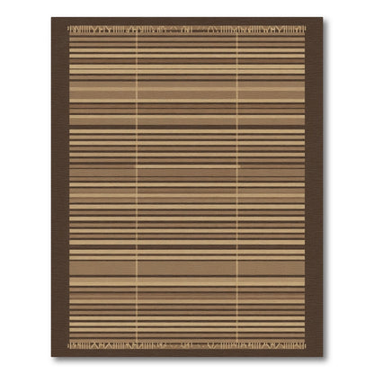 Neutral Tones Geometric Linear Rug