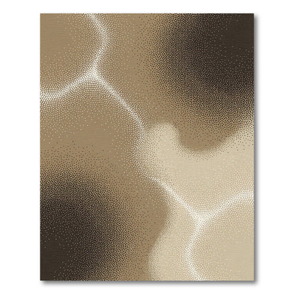 Earthy Gradient Stippled Nebula Rug