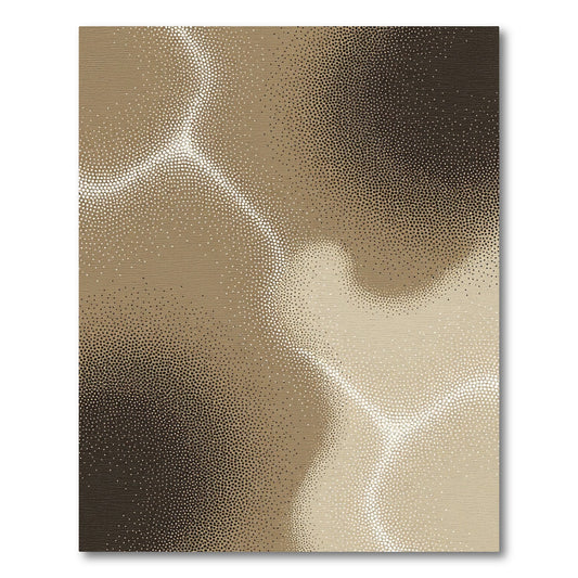 Earthy Gradient Stippled Nebula Rug