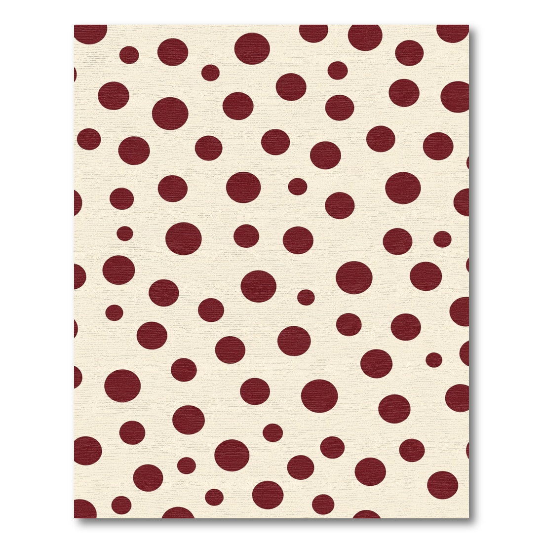 Rich Burgundy Dot Scatter Rug