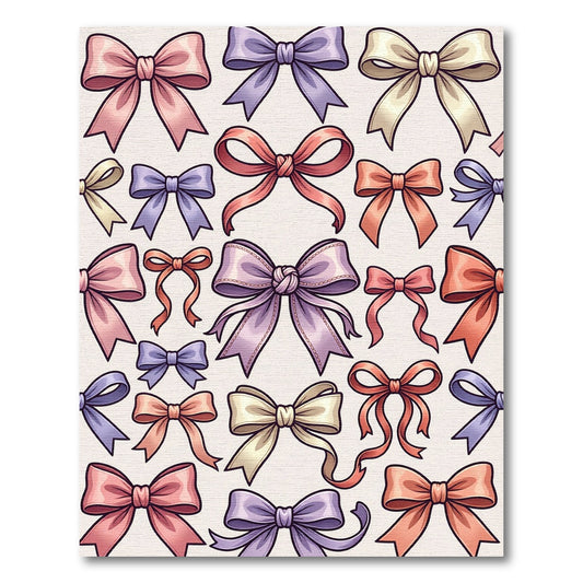 Pastel Bow Collection In Array Rug